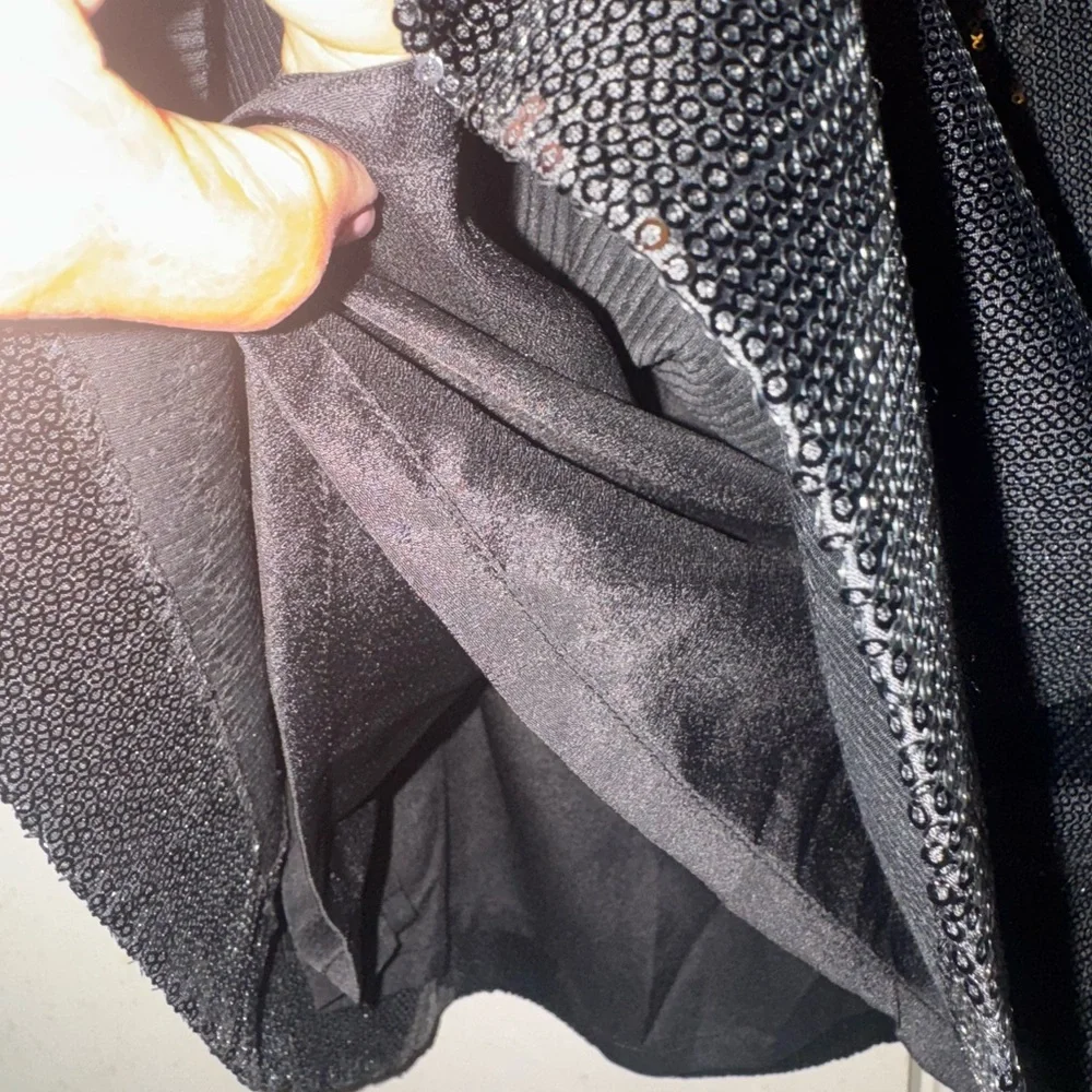 Ann Taylor Size 10 Black Sequin Skirt with 2 pockets and Lined!  NWT - Picture 6 of 10